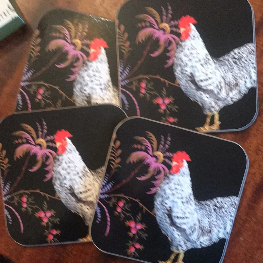Williams-Sonoma Rooster Français Coasters